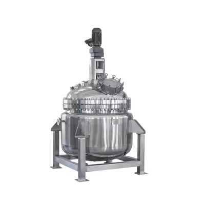 100 kg Réacteur en verre personnalisable Réacteur en verre de laboratoire Certifié ISO ASME
